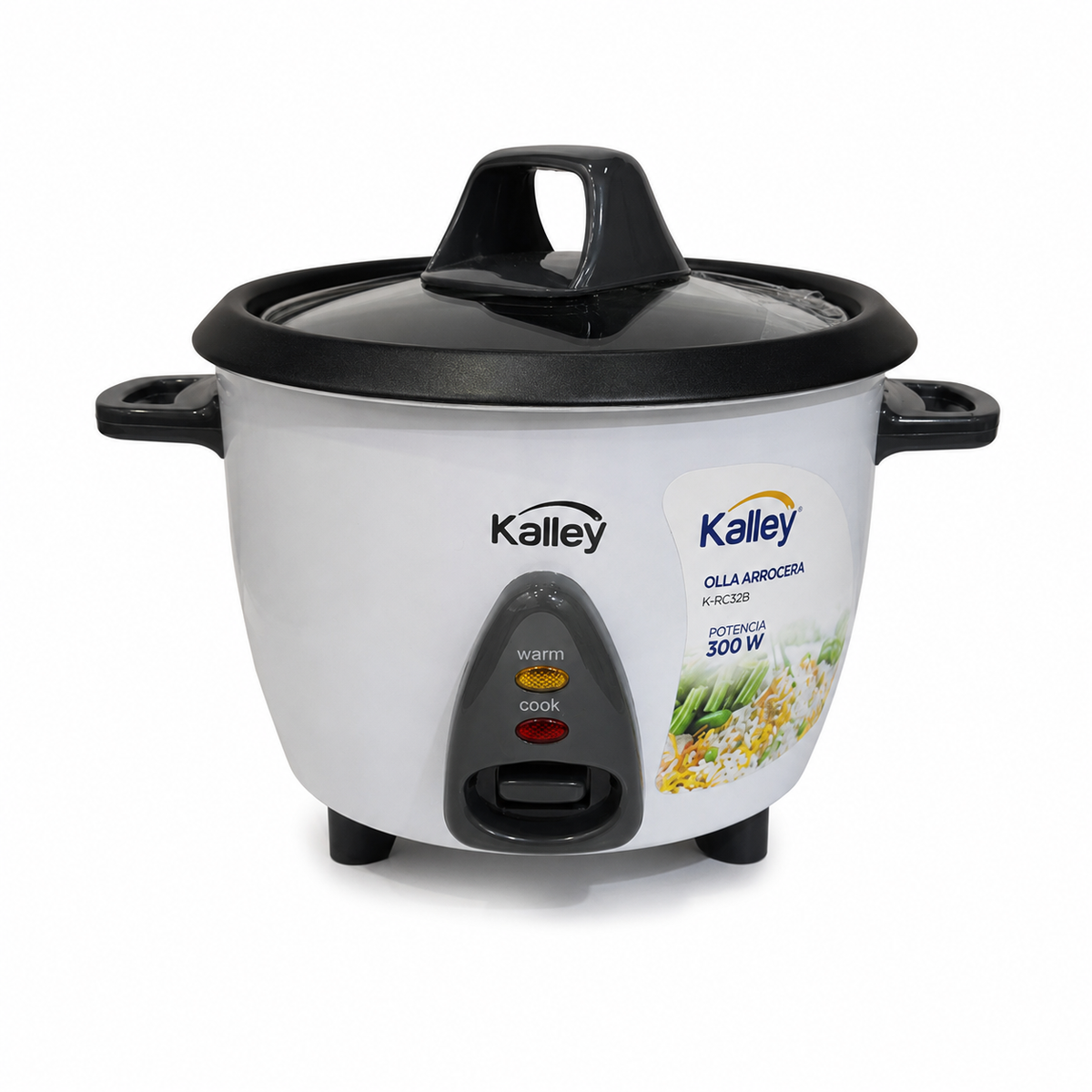 olla arrocera 3 tazas 300W Kalley blanco