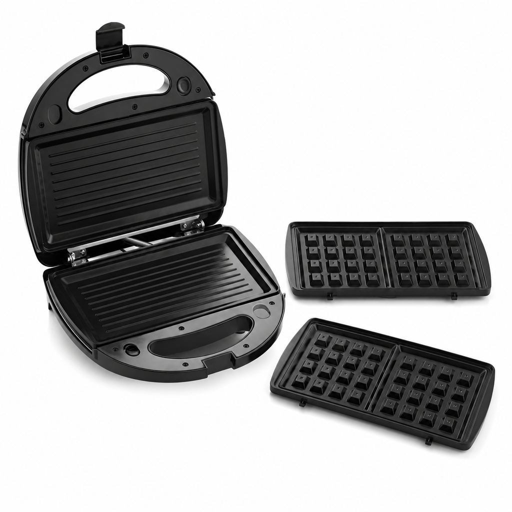 Sanduchera multifuncional 3 en 1/ 750W UNIVERSAL