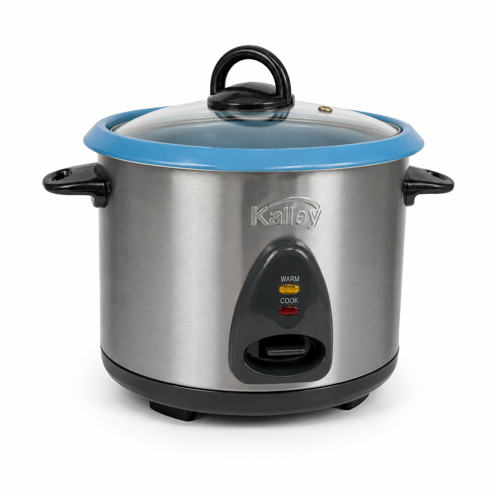 Olla arrocera con vaporizador 7 tazas plateada KALLEY