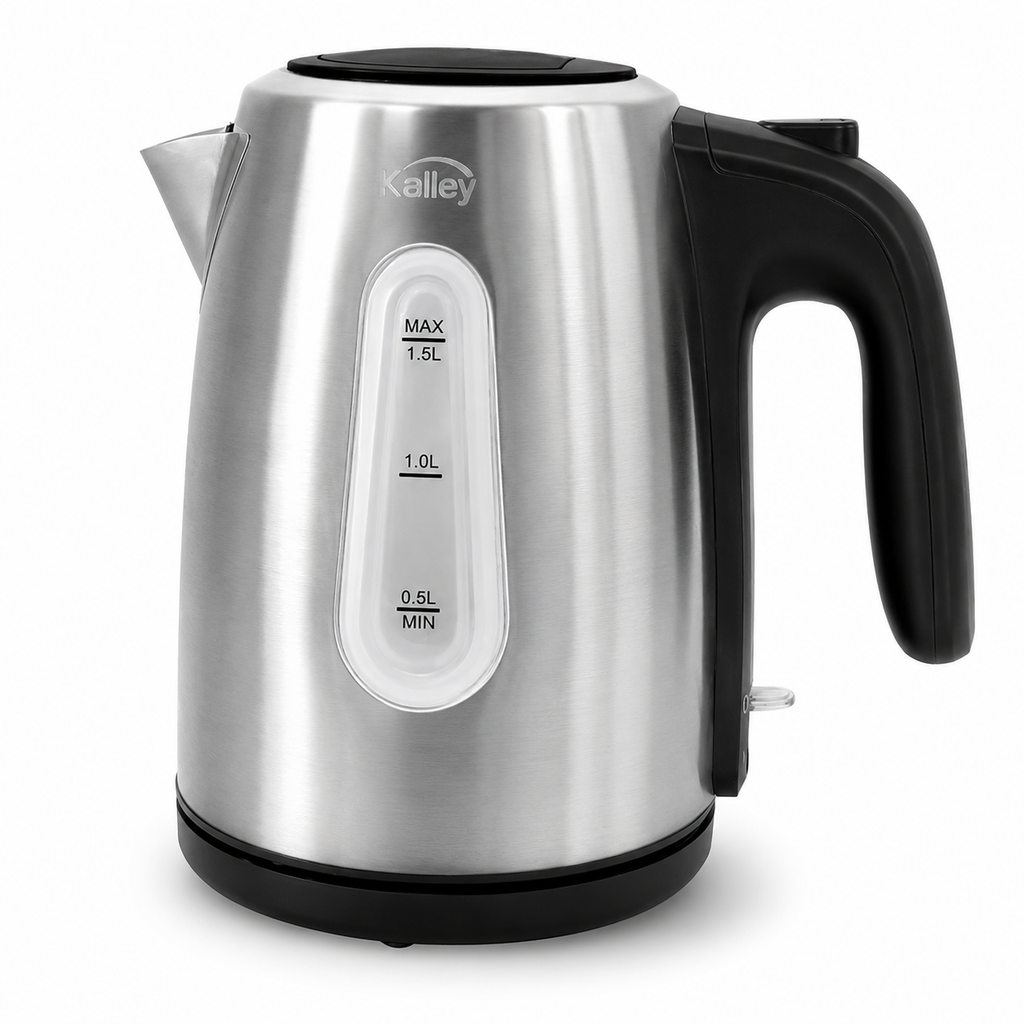 Hervidor de agua 1.5 litros 1500W aluminio KALLEY