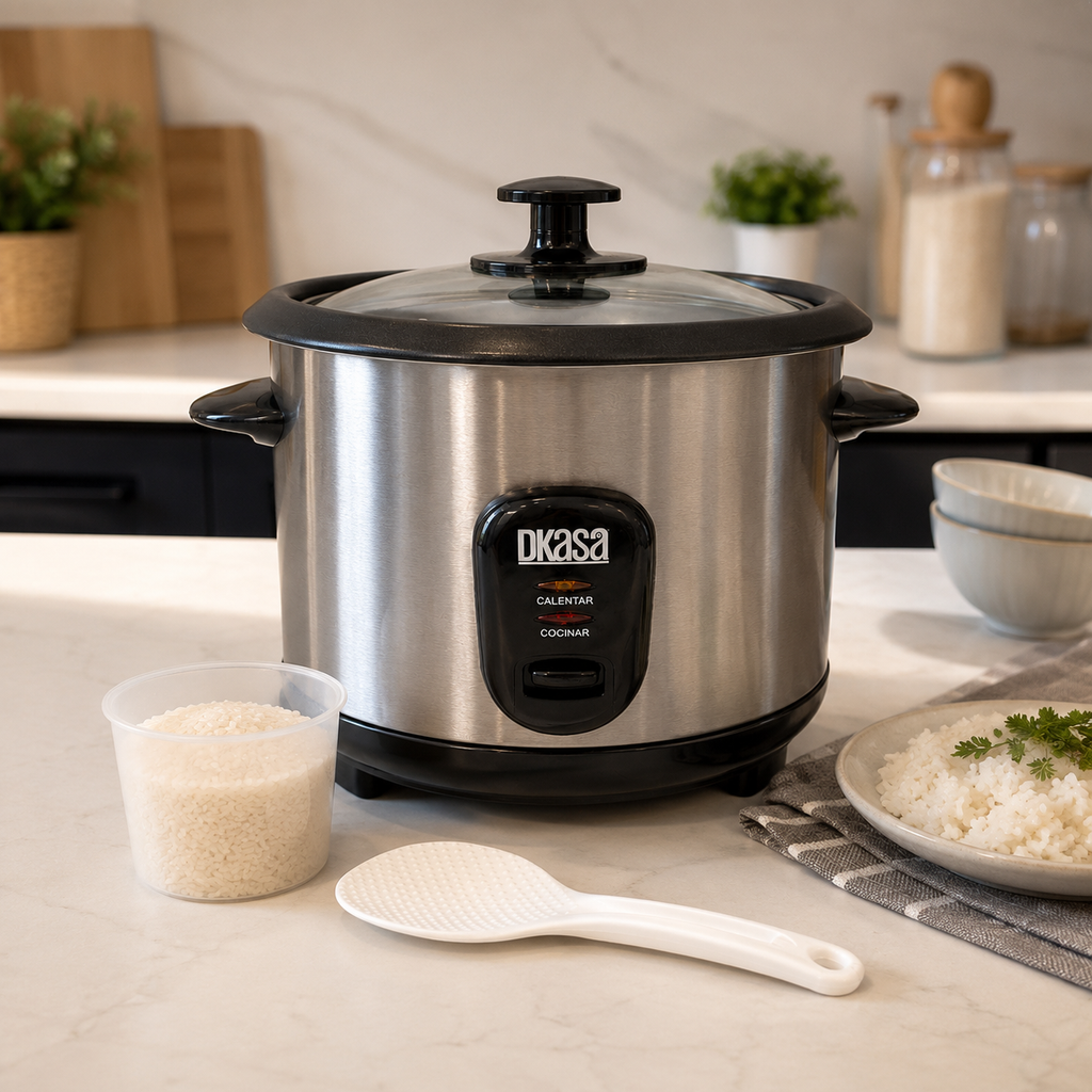 Olla Arrocera En Acero Inoxidable 1.0Lb gris DKASA