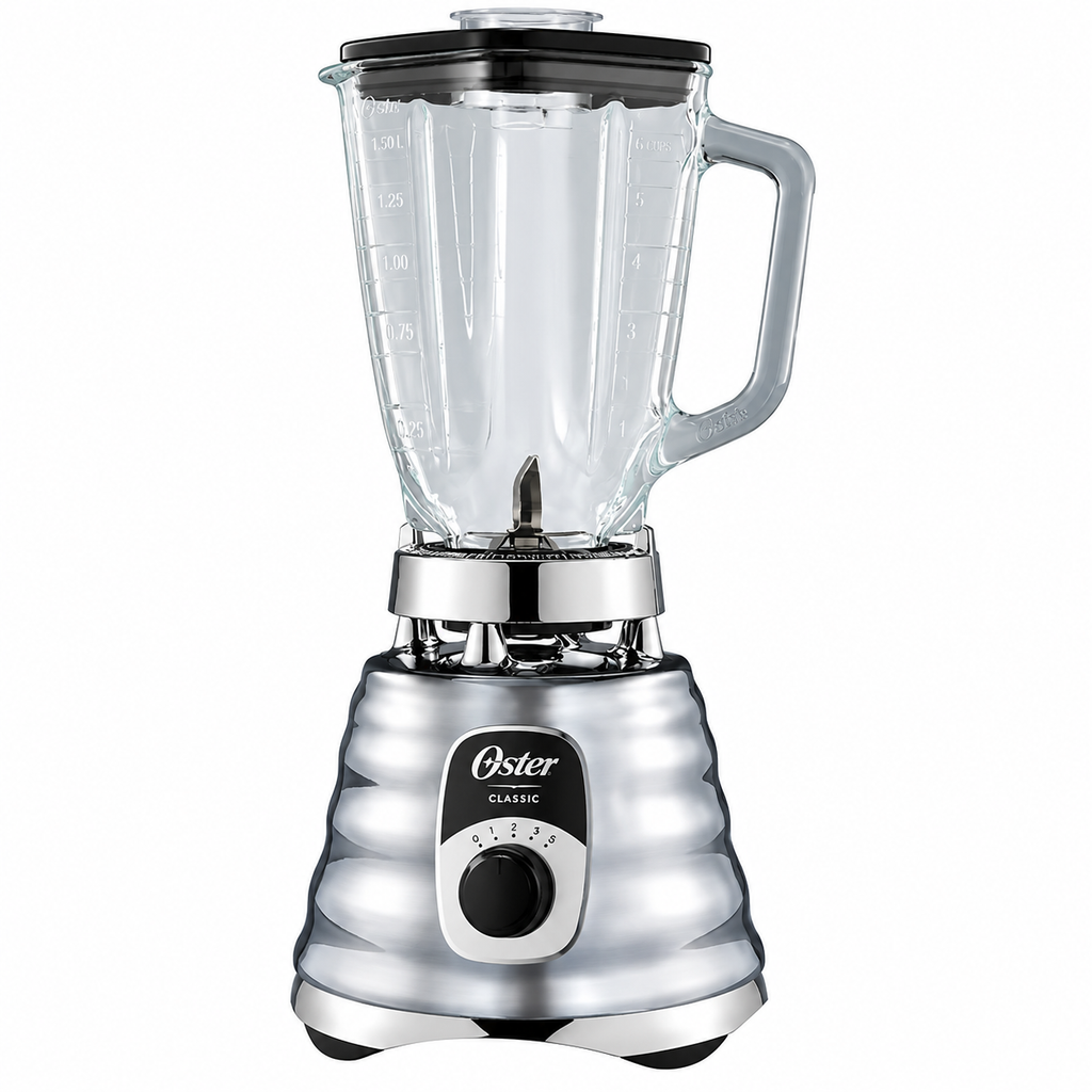 Licuadora clásica 1000 W metalica 3 vel OSTER