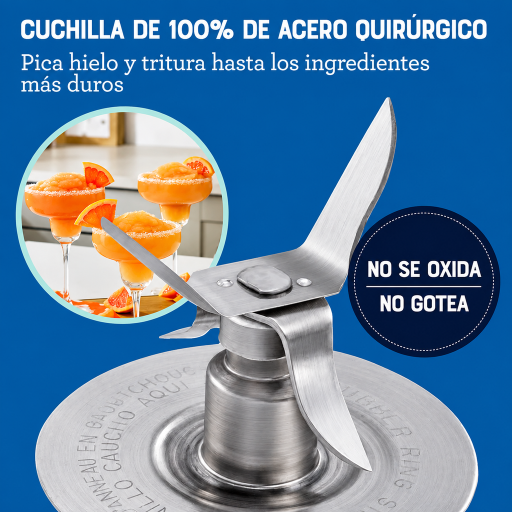 Licuadora cromada 2 velocidades OSTER