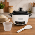 olla arrocera personal blanca BLACK+DECKER