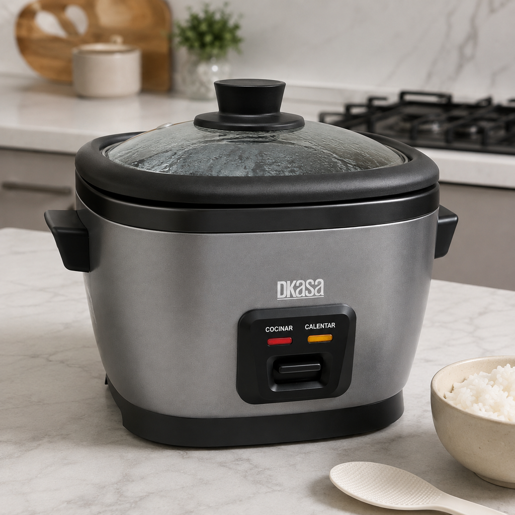 Olla Arrocera Premium Inox Cook Con Visor 1.0 Libra DKASA
