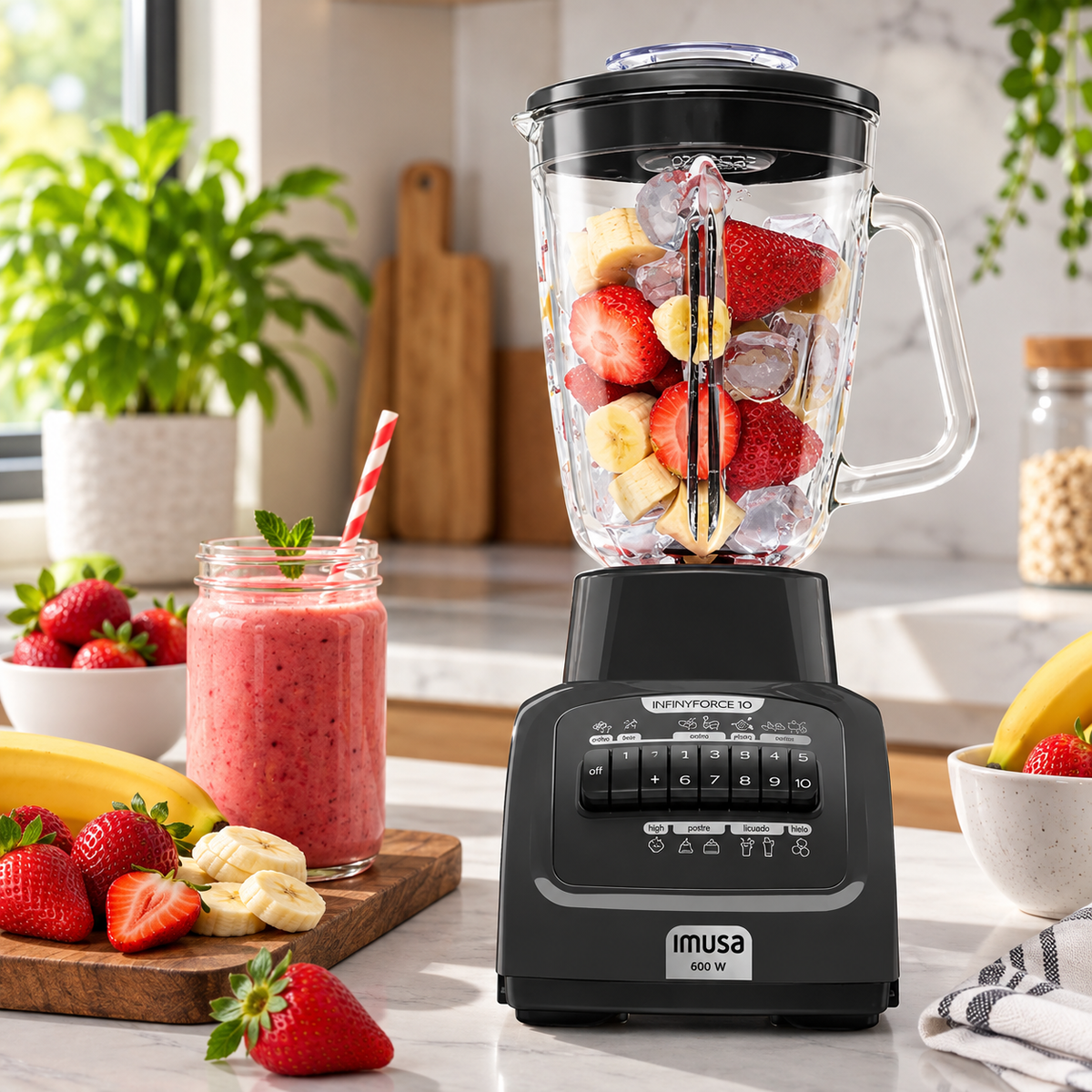 Licuadora Infiny force 10 velocidades 600 W IMUSA