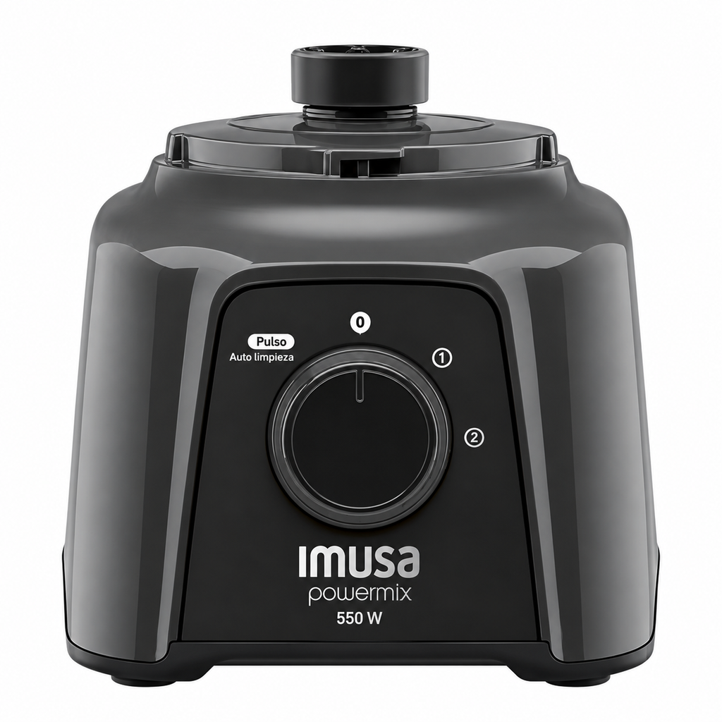 Licuadora powemix plus 550w 2 litros Negra IMUSA