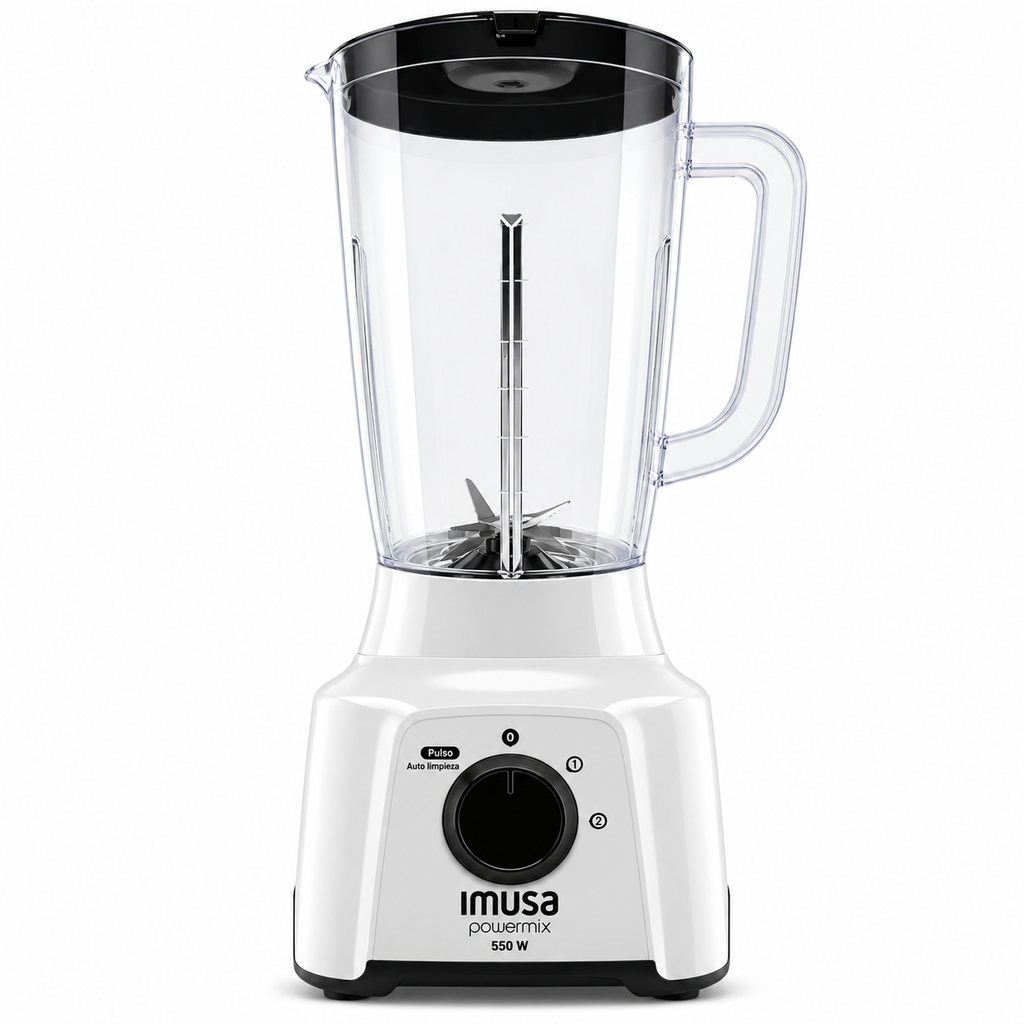 Licuadora powermix plus 550w 2 litros blanca IMUSA