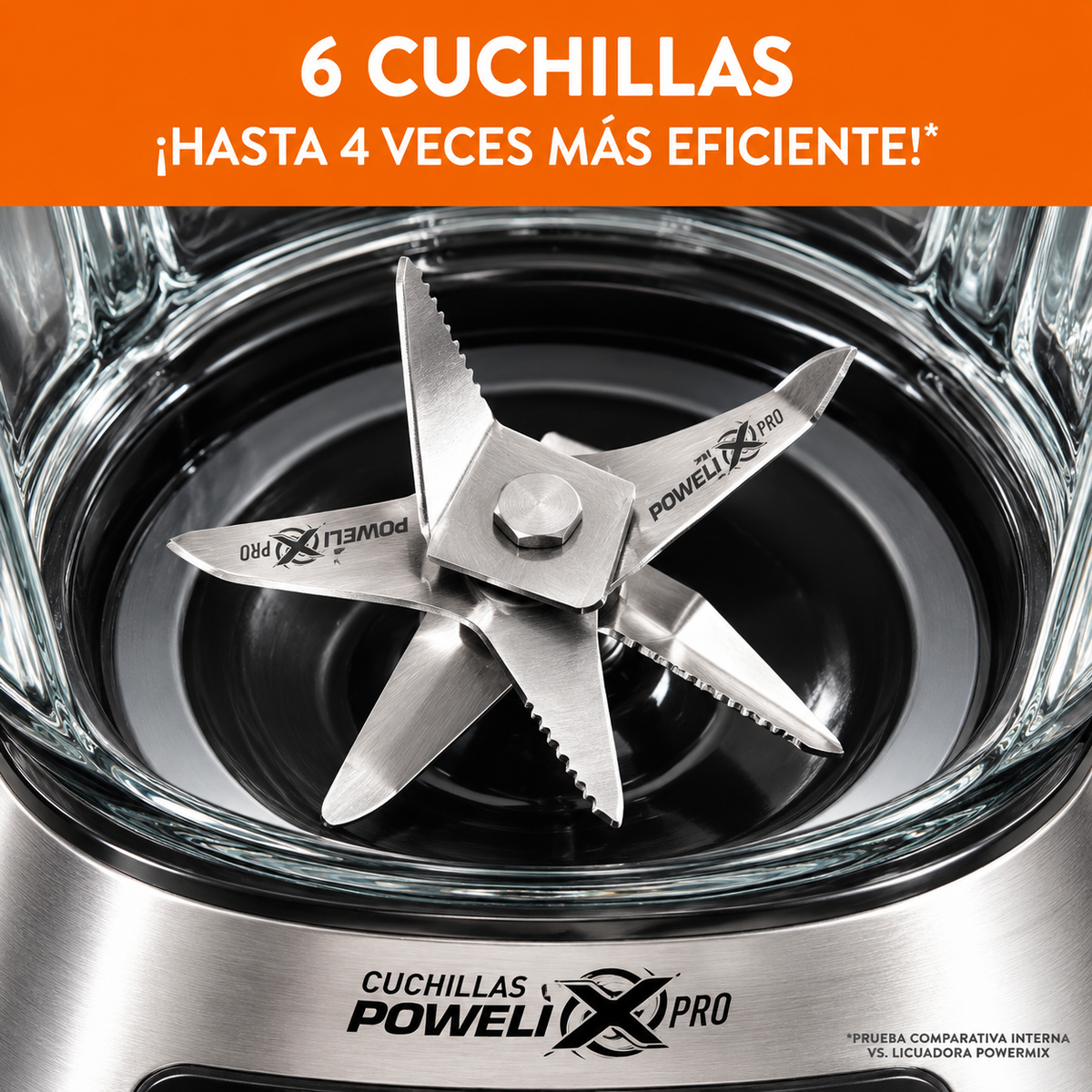 Licuadora ultraforce 1000W vaso vidrio 2.2litros dos velocidades IMUSA