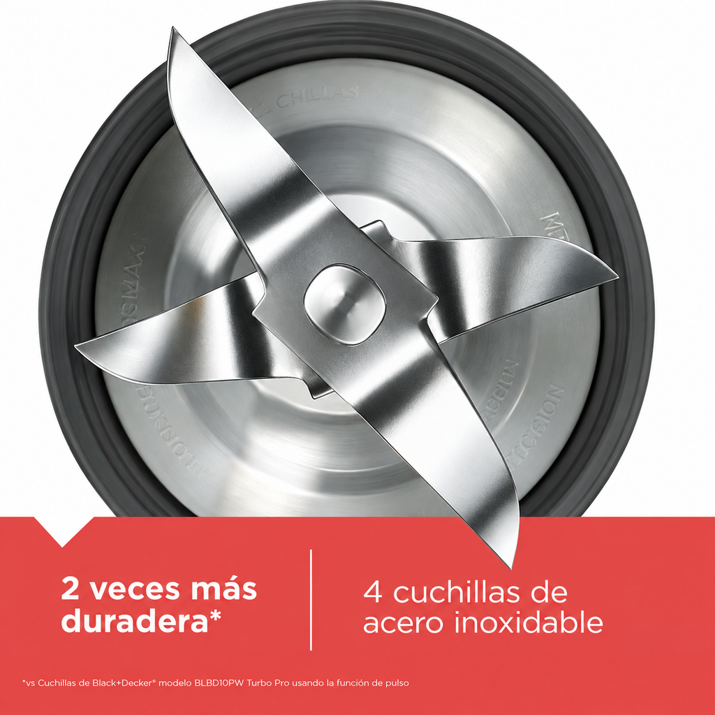 Licuadora Black+Decker Ice Crush roja 8 VEL