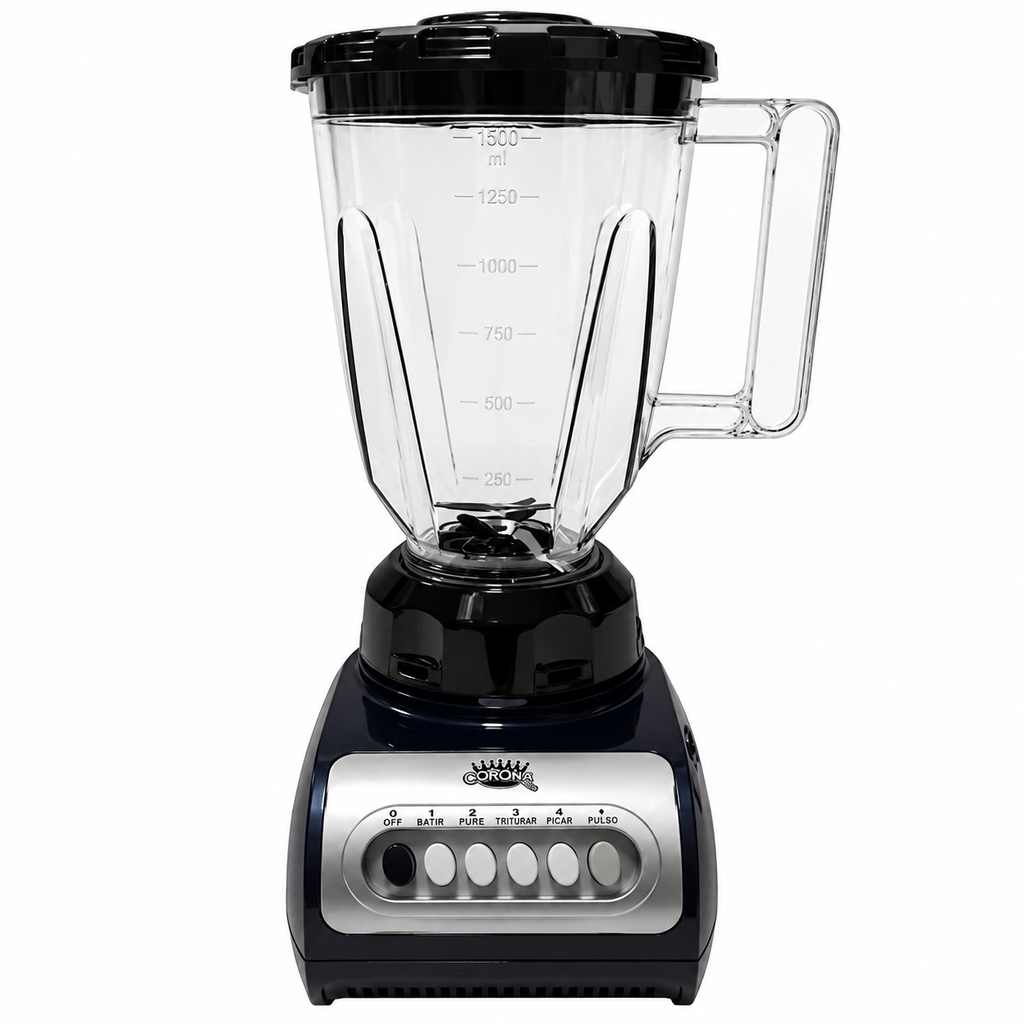 Licuadora1.5 litros 350W 4 velocidades vaso plastico CORONA