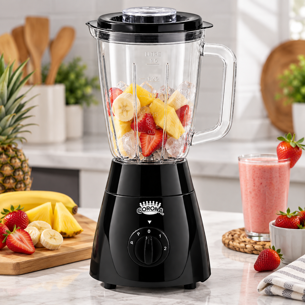 Licuadora dúo pratic 500W perilla CORONA