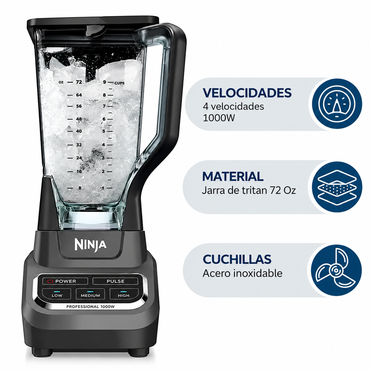Licuadora NINJA auto IQ total crushing