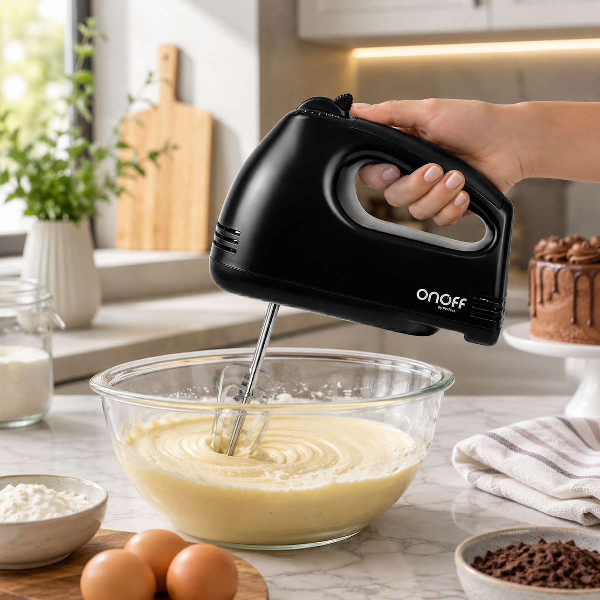 Batidora de mano onoff 7 velocidades 120W