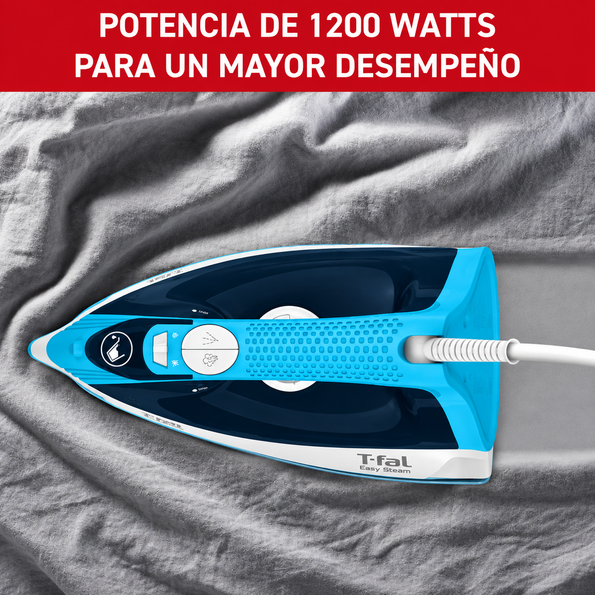 Plancha a vapor azul 1200W T-FAL