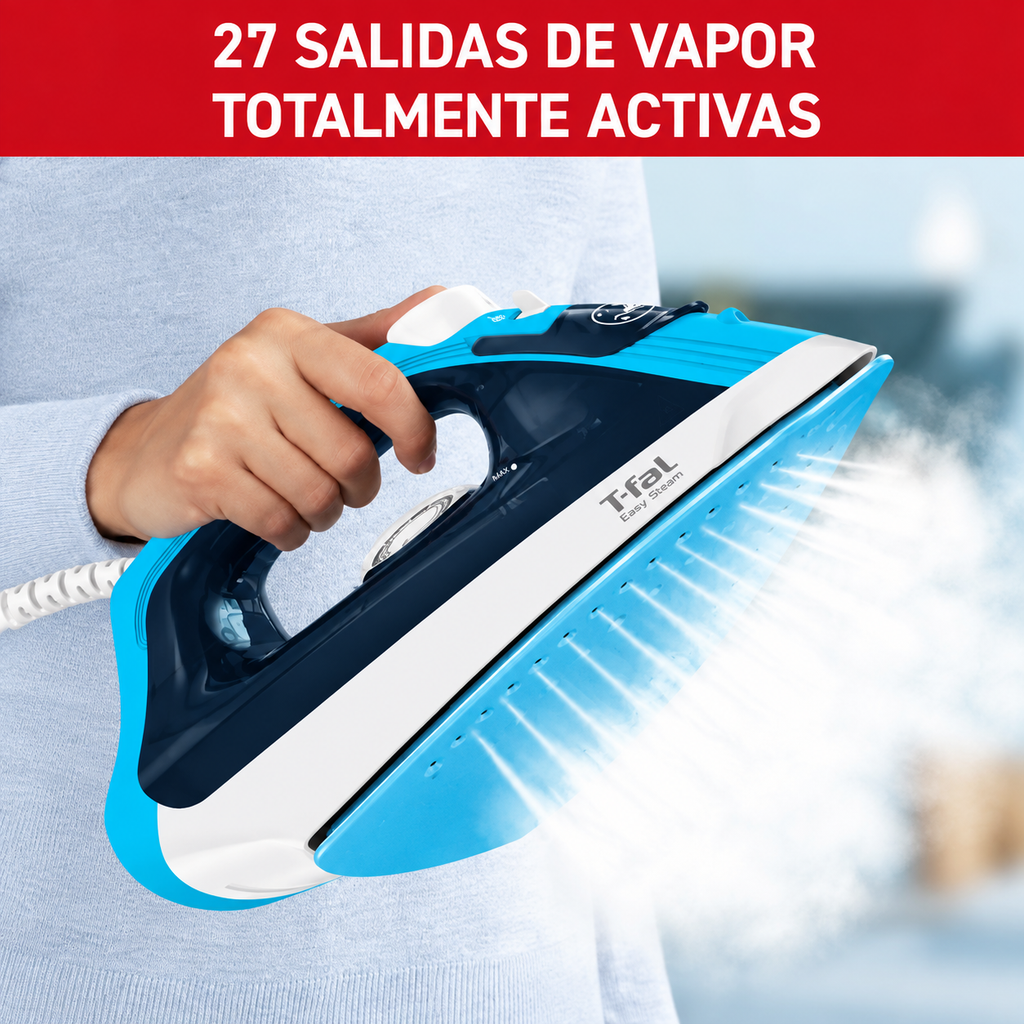 Plancha a vapor azul 1200W T-FAL