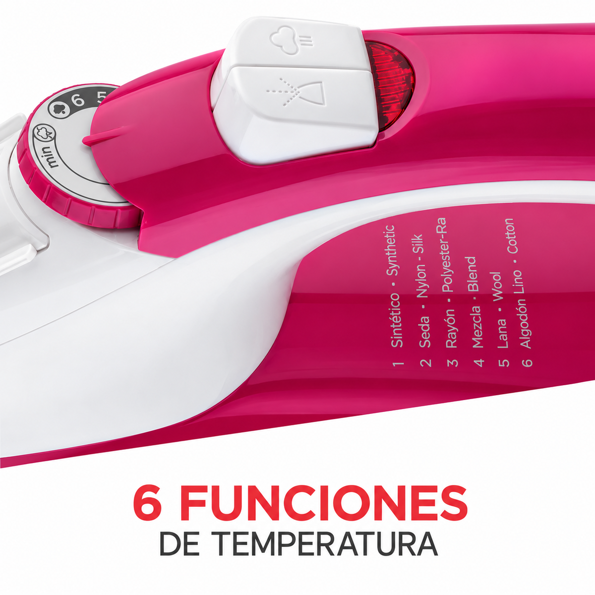 Plancha Ceramicglide Light N Easy rosado 1200W BLACK+DECKER