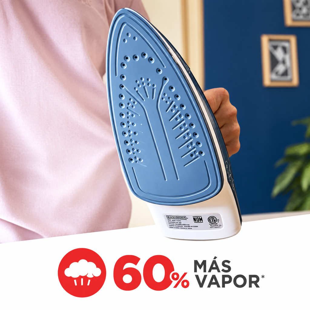 Plancha con golpe de calor gris 1200W BLACK+DECKER