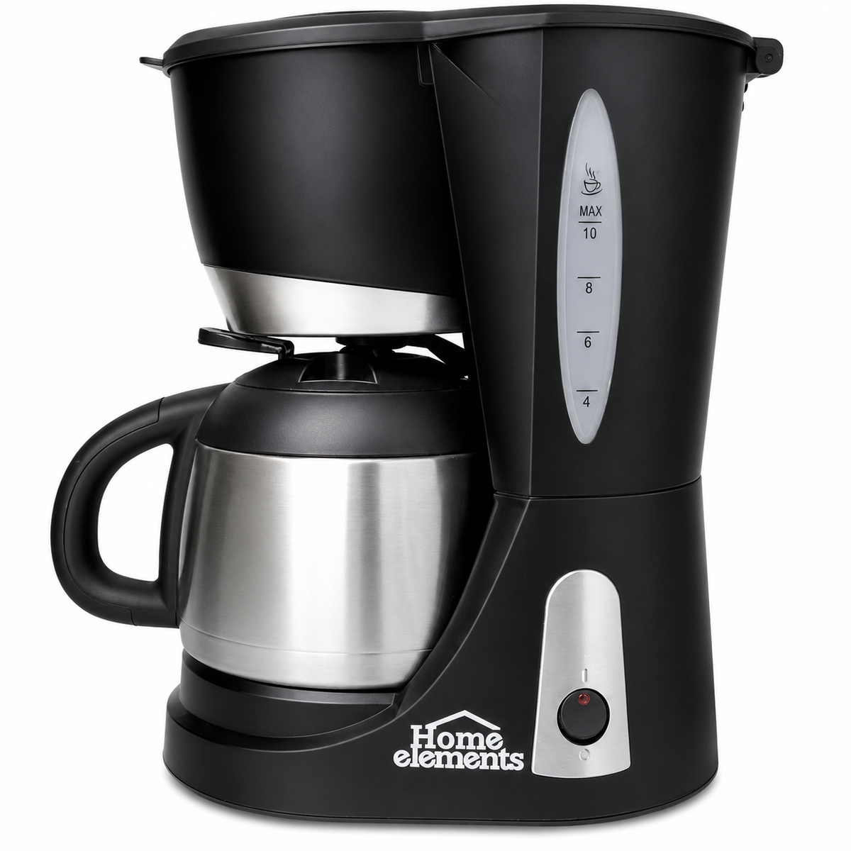 Cafetera en acero inox 10 tazas Home Elements