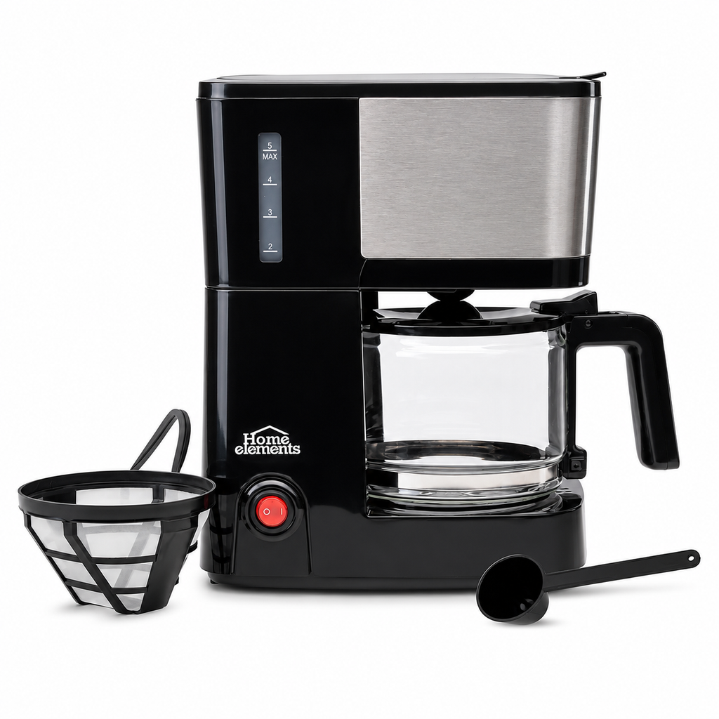Cafetera eléctrica 6 tazas Home Elements