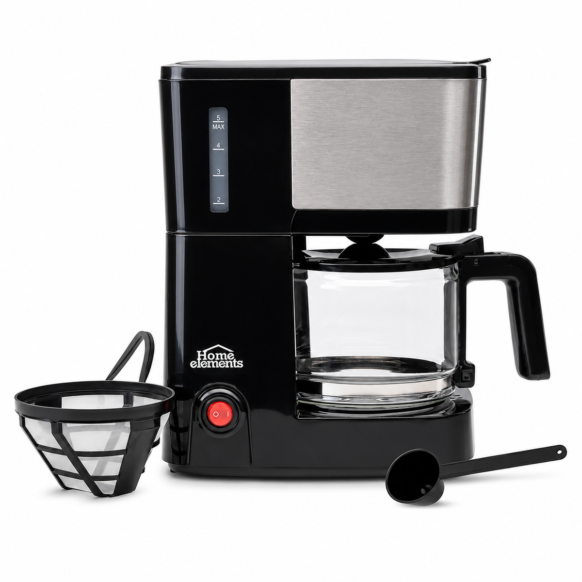 Cafetera eléctrica 6 tazas Home Elements