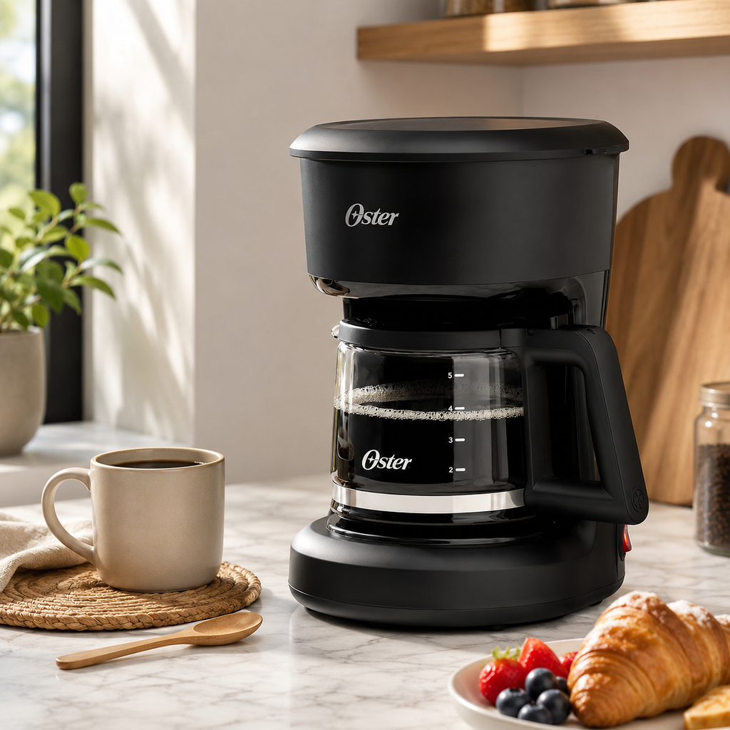Cafetera Oster 5 tazas filtro reutilizable