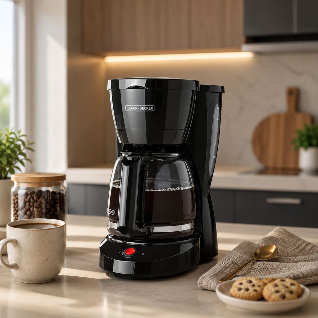 Cafetera filtro permanente 12 tazas Black+Decker
