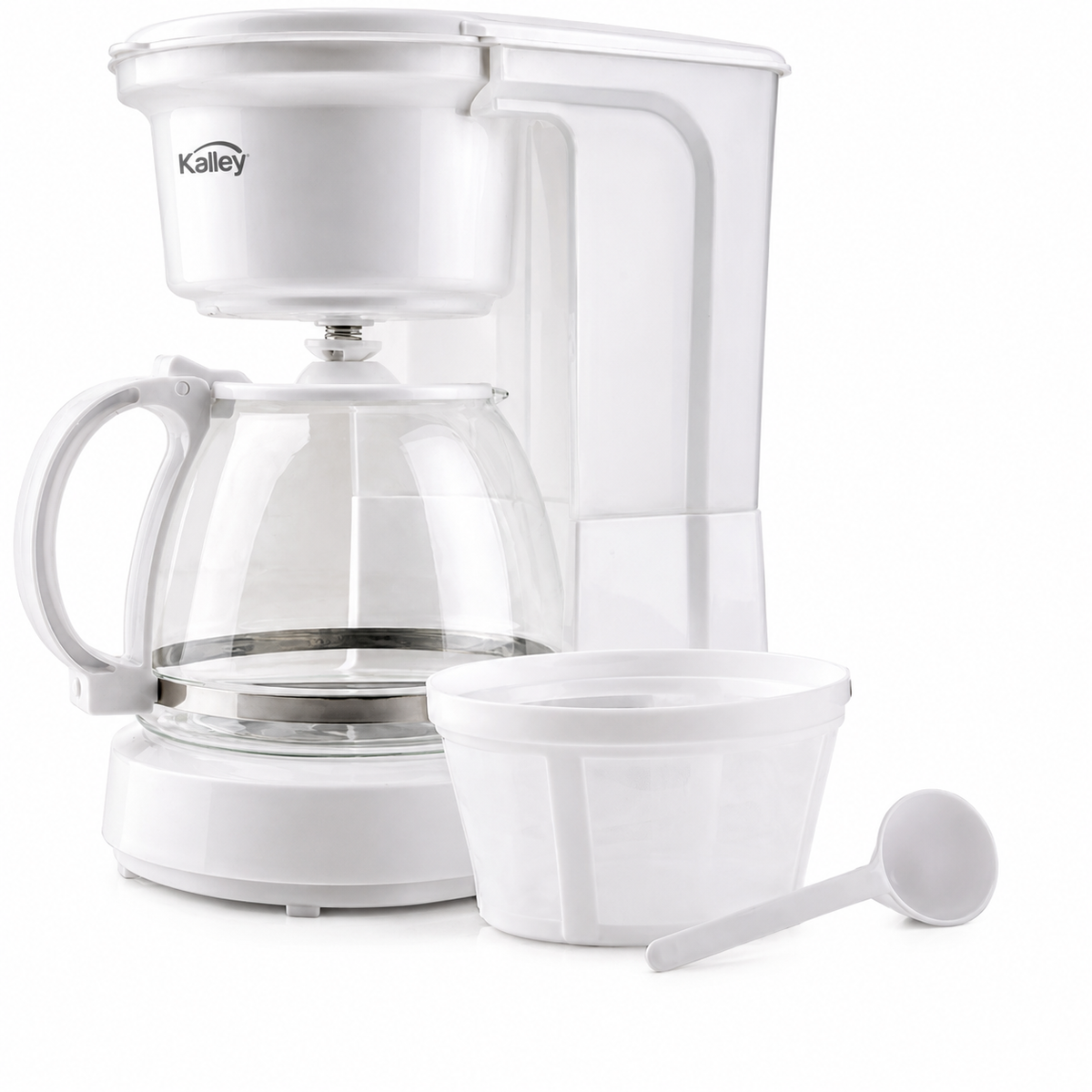Cafetera Kalley  8 tazas 750W blanca