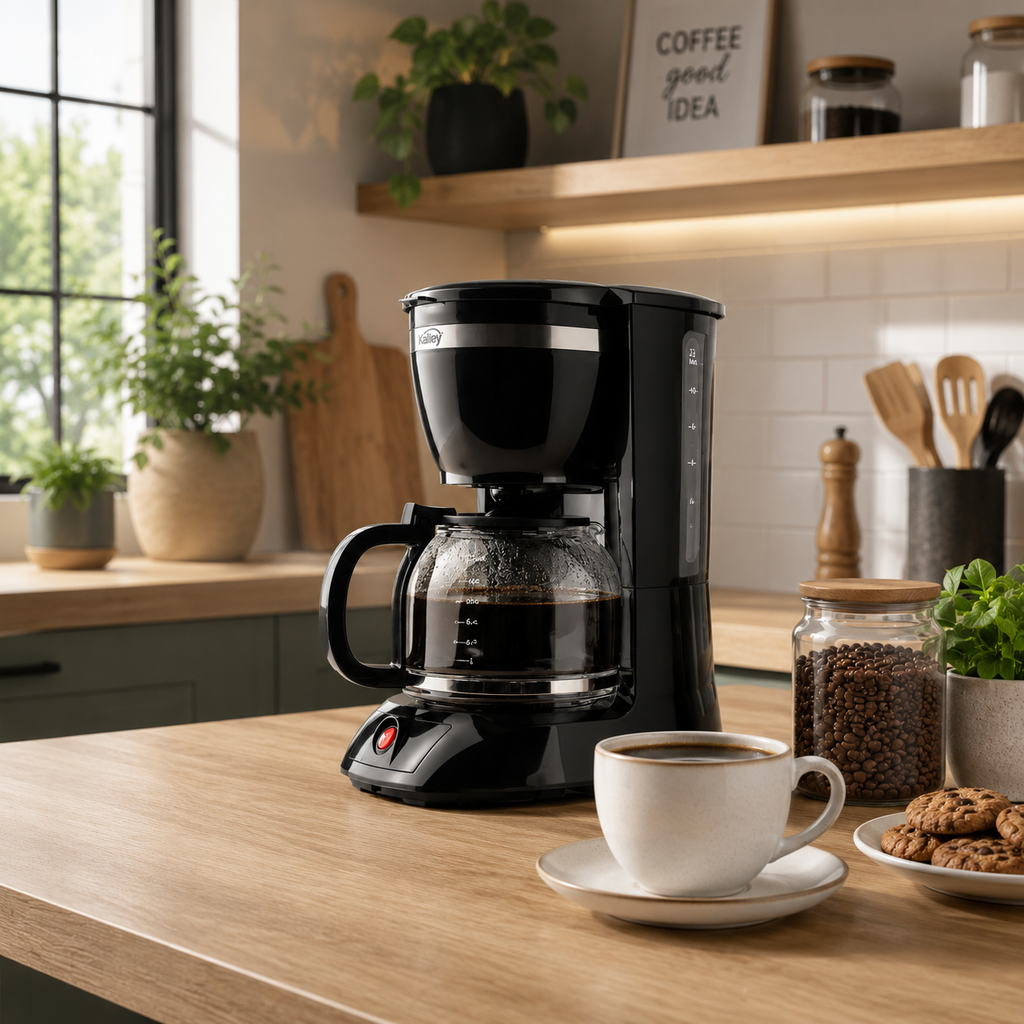 Cafetera Kalley  12 tazas 950W negra