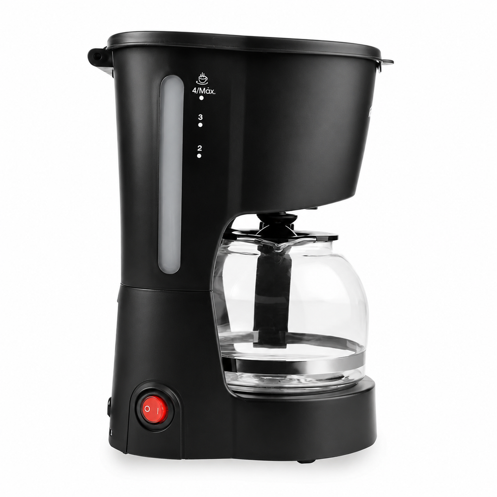 Cafetera Kalley 4 tazas 600W negra