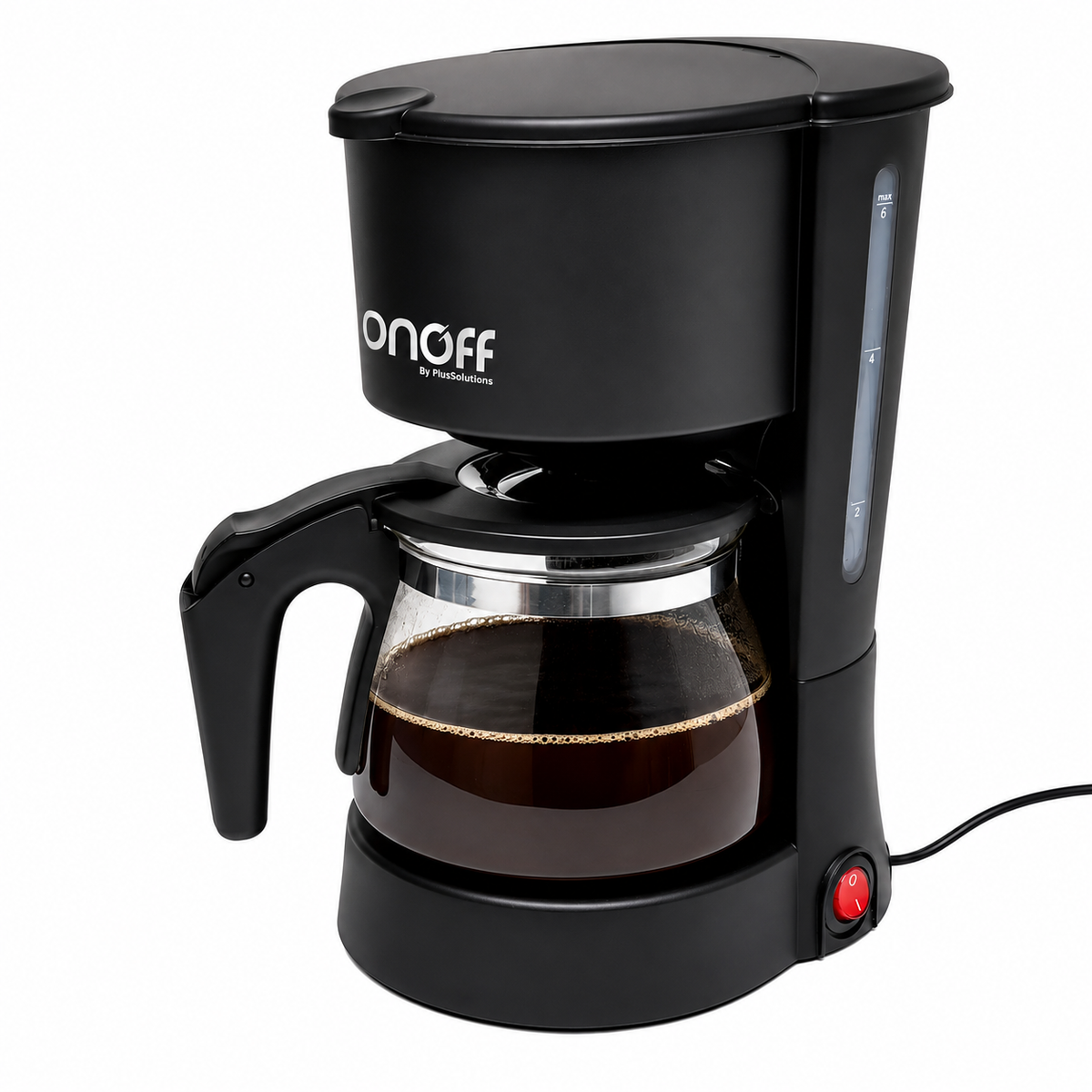 Cafetera OnOff  6 tazas 650ml negra