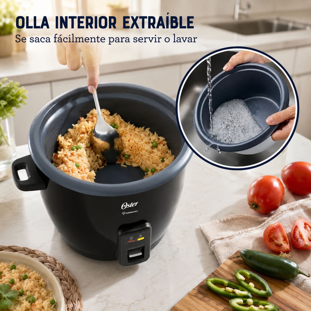 olla arrocera Oster DiamondForce 10 tazas