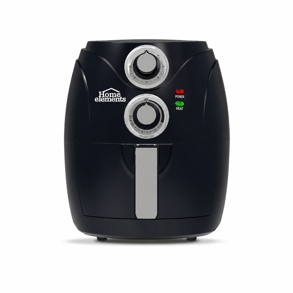 freidora de aire 1.8 litros negra HOME ELEMENTS