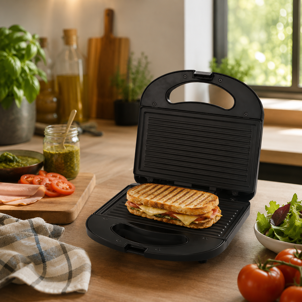sanduchera panini 750W KALLEY