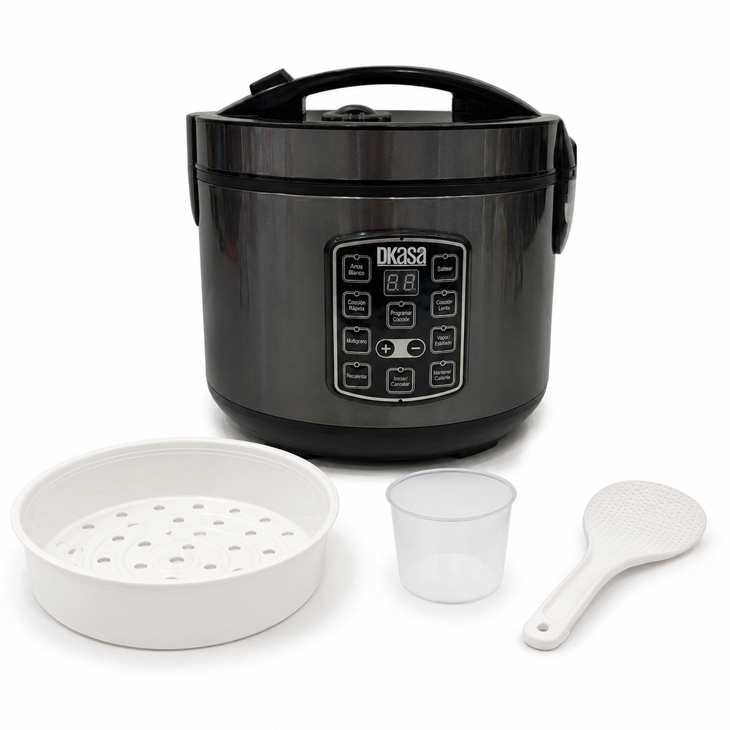 Olla arrocera 1 libra blanca 5 tazas DKASA