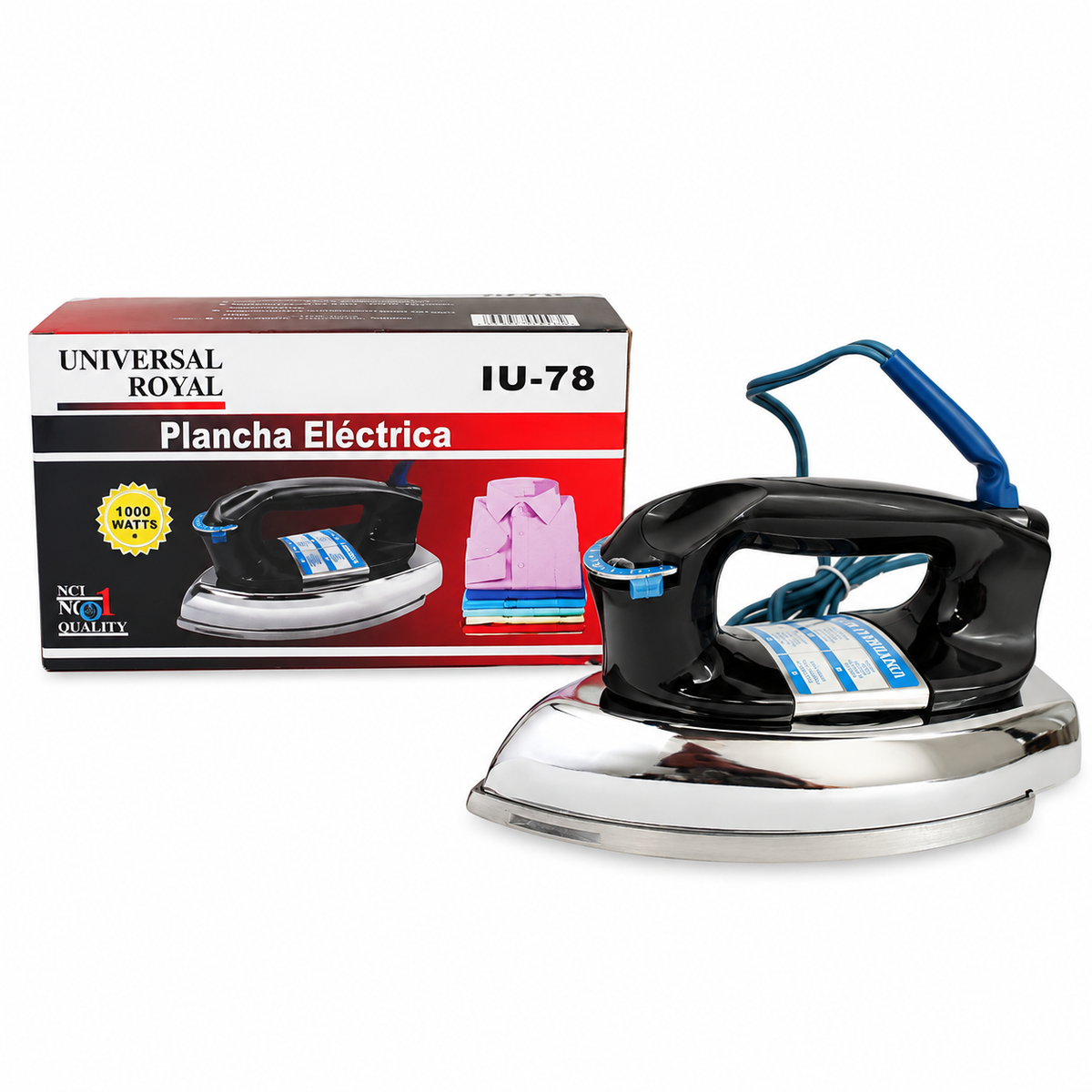 Plancha eléctrica 1000W UNIVERSAL ROYAL