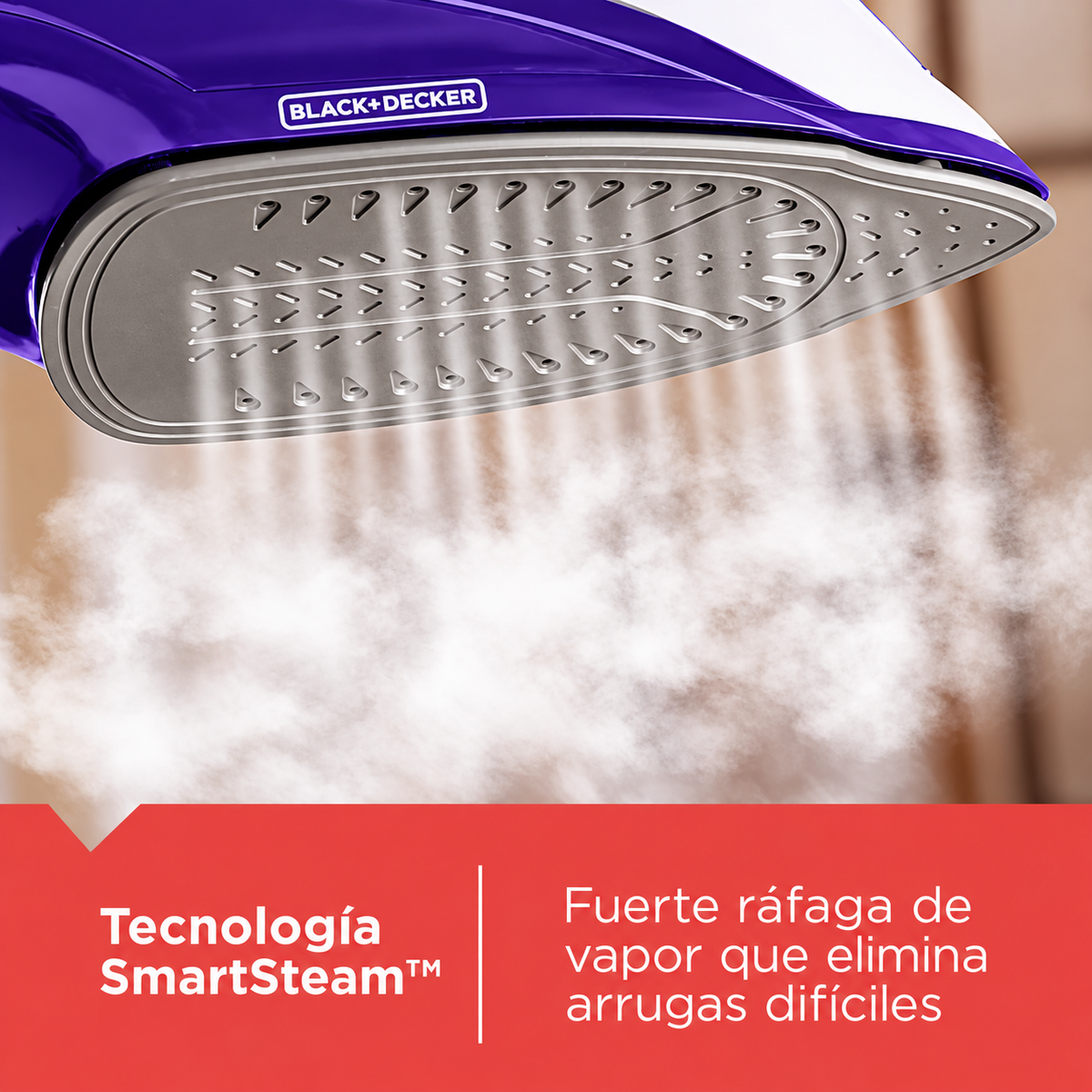 Plancha trueglide antiadherente azúl BLACK+DECKER