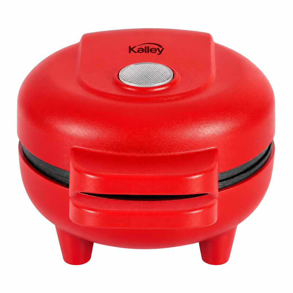 Mini waflera antiadherente roja 550W KALLEY