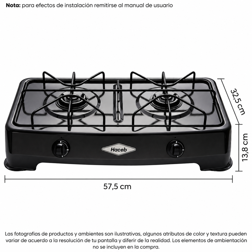 Cocineta AR gas -2GP HACEB