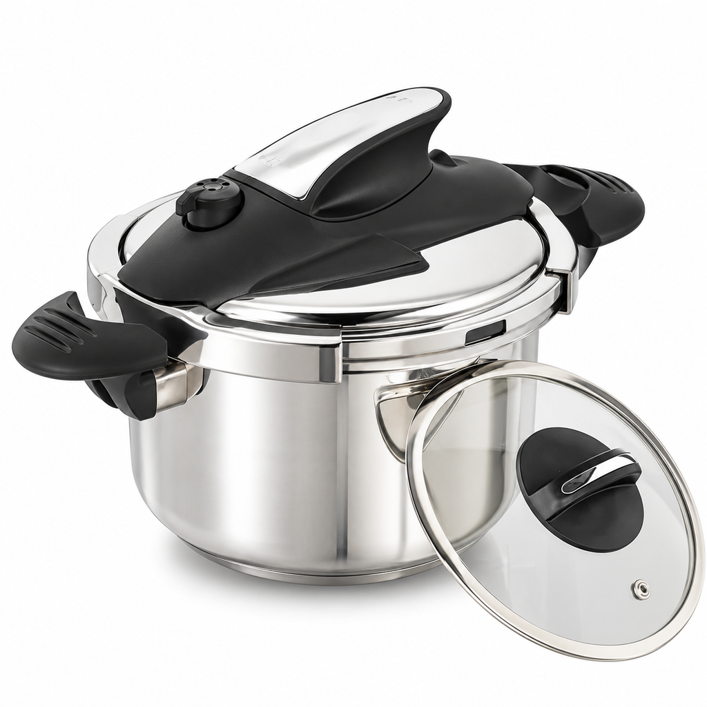 Olla presión acero inox 4 litros y 4 sistemas de seguridad UNIVERSAL