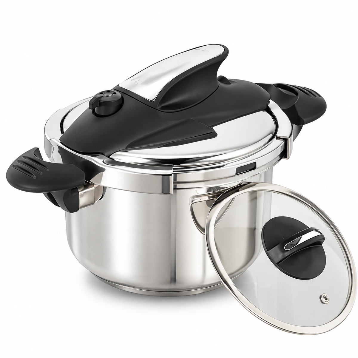 Olla presión acero inox 4 litros y 4 sistemas de seguridad UNIVERSAL