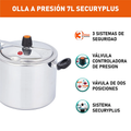 Olla a presion 7 litros aluminio IMUSA